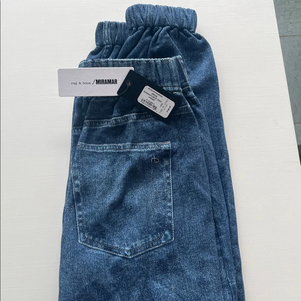 NWT Rag & Bone Miramar Fleece Terry Joggers in Grove, size XXS - Picture 5 of 6